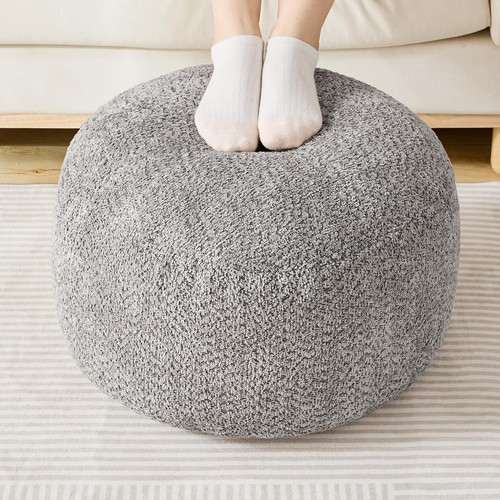 Shouren stuffed round ottoman - shouren,