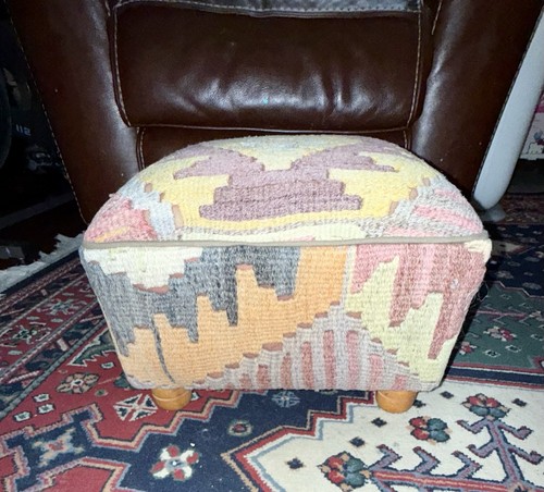 Kilim upholstered square - kilim,