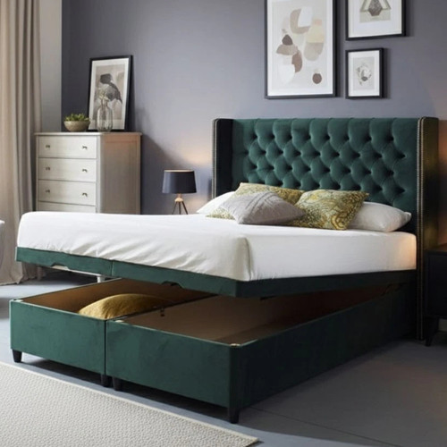 Ottoman divan winged bed - winged, set