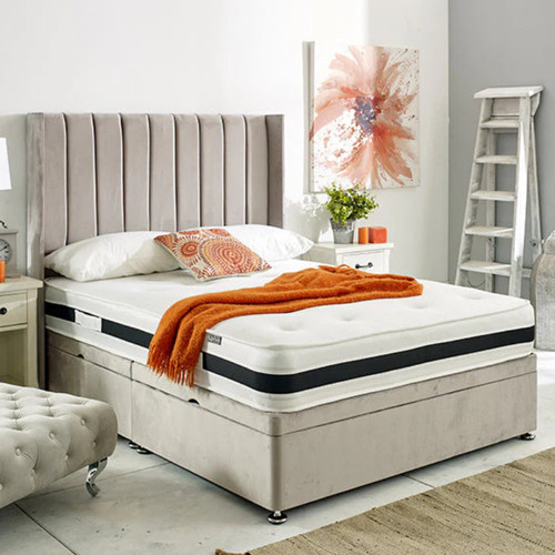 Ottoman divan winged panel bed - divan,