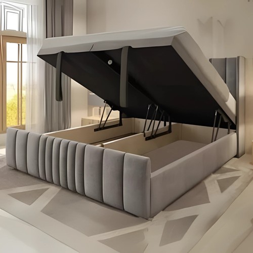 Ottoman divan winged panel bed - divan,