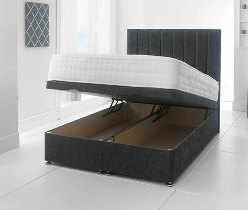 Ottoman storage fabric gas - fabric,