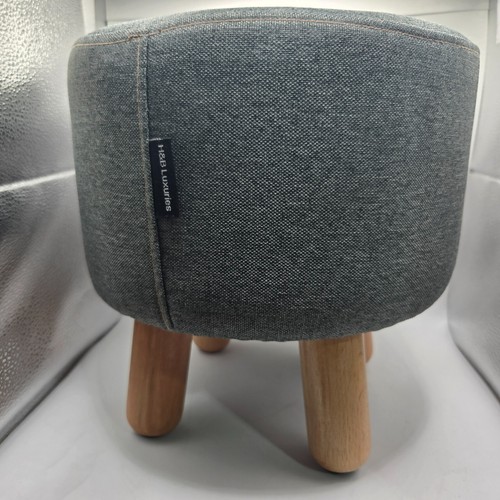 Linen fabric round - fabric, padded