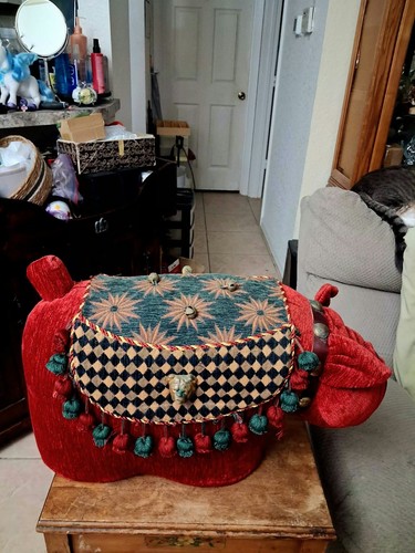 Vintage velvet and tapestry - velvet,