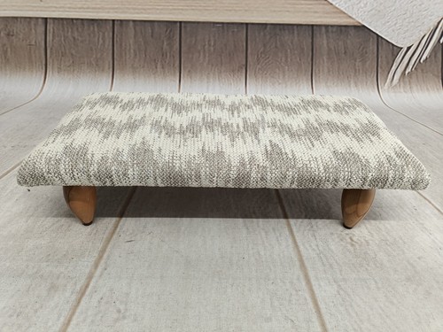 Upholstered footstool handmade - footstool,