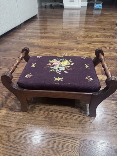 Vintage victorian floral foot - vintage,