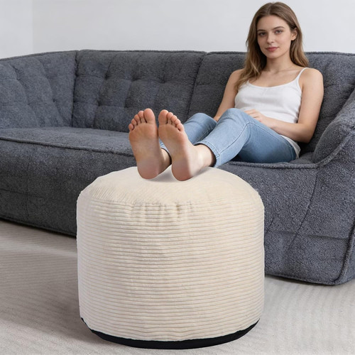 Round pouf ottoman - pouf, foot