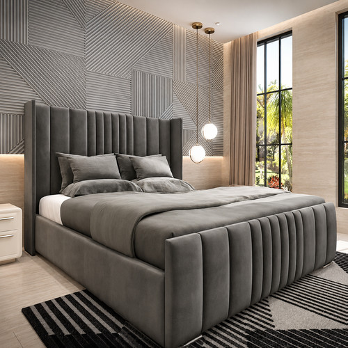 Ottoman bed winged - ottoman,